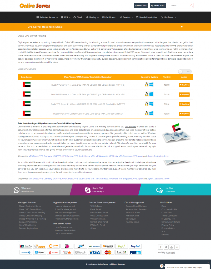 Dubai VPS Hosting Best For Multiple Domains - Onlive Server